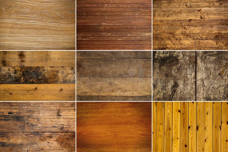 Collection of wooden texture