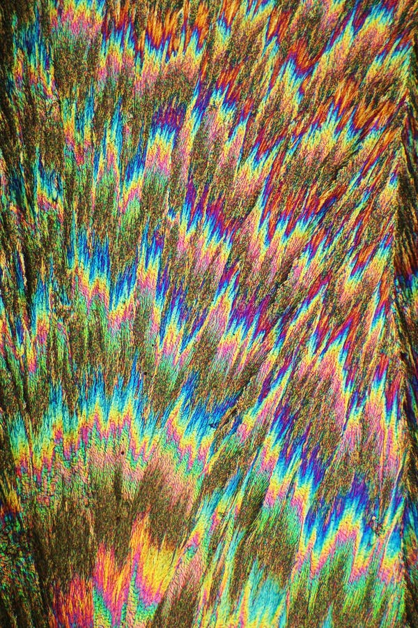 Colleen Fitzpatrick cristallizzato. Cristalli del microscopio visto attraverso dell'acido ascorbico ad un 100fold che ingrandice, facendo uso della luce polarizzata
