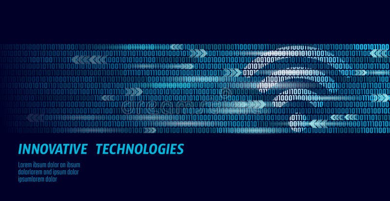 Collegamento senza fili di wifi di Internet Grandi numeri di flusso di codice binario di dati Collegamento ad alta velocità dell' illustrazione vettoriale Collegamento senza fili di wifi di Internet Grandi numeri di flusso di codice binario di dati Collegamento ad alta velocità dell' illustrazione vettoriale