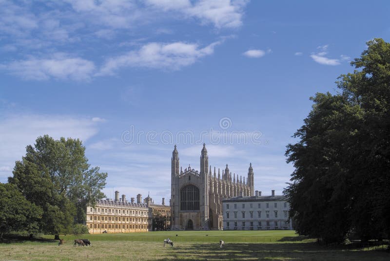 College Chapel, Cambridge du Roi photographie stock
