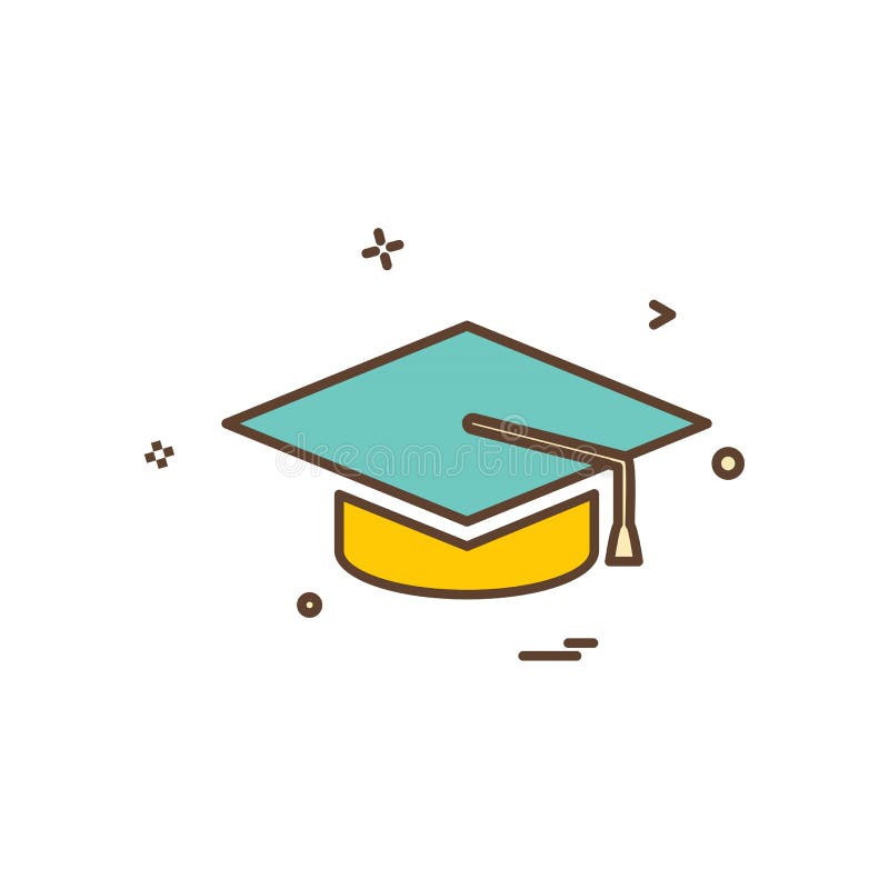 College education graduation cap hat university icon vector design vector illustration