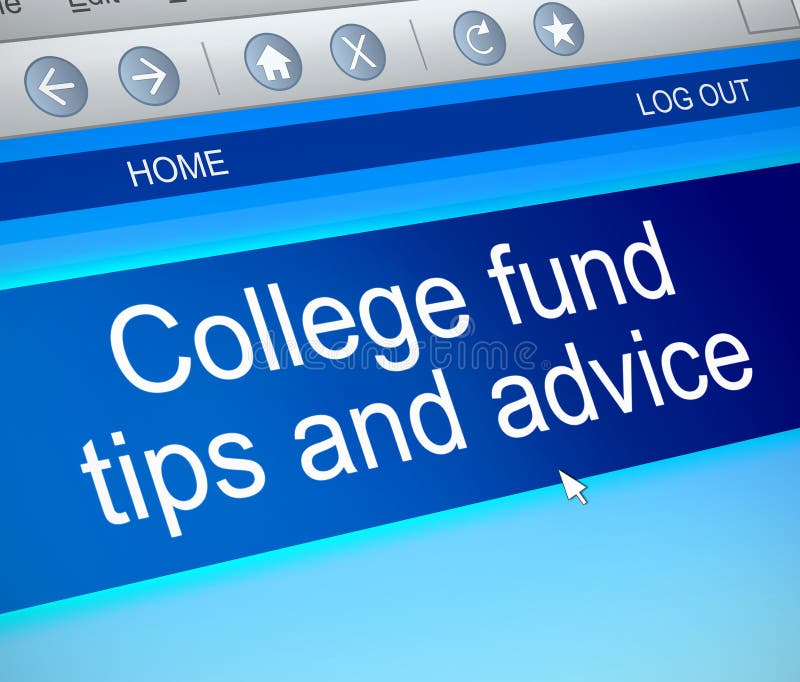 College fund concept. stock illustration. Illustration of finance