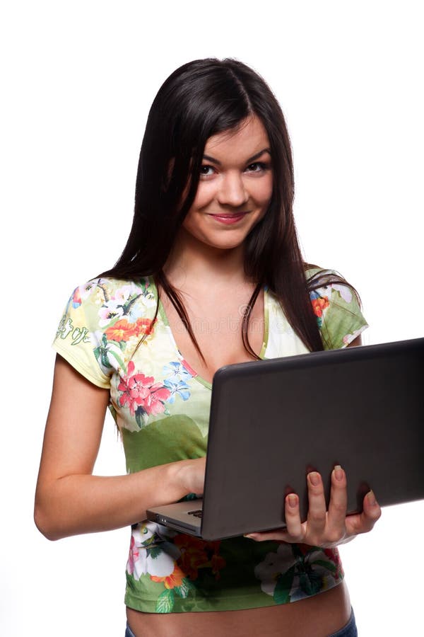 College Girl With Books Stock Image Image Of Homework 25175923