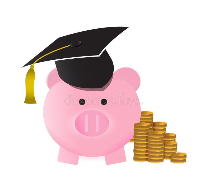 College savings concept stock illustration