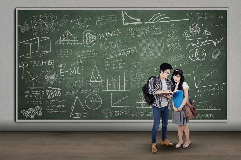 College students in classroom royalty free stock images