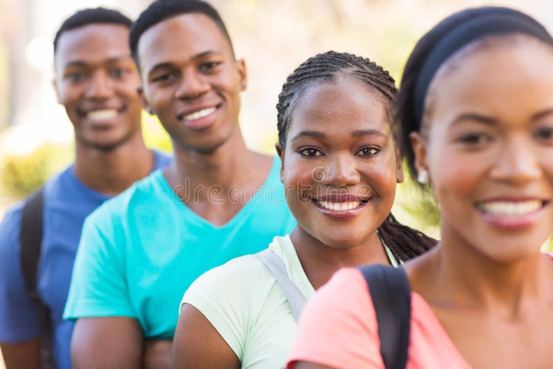 College students outside stock photos