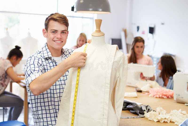 College Students Studying Fashion and Design Stock Photo - Image of ...