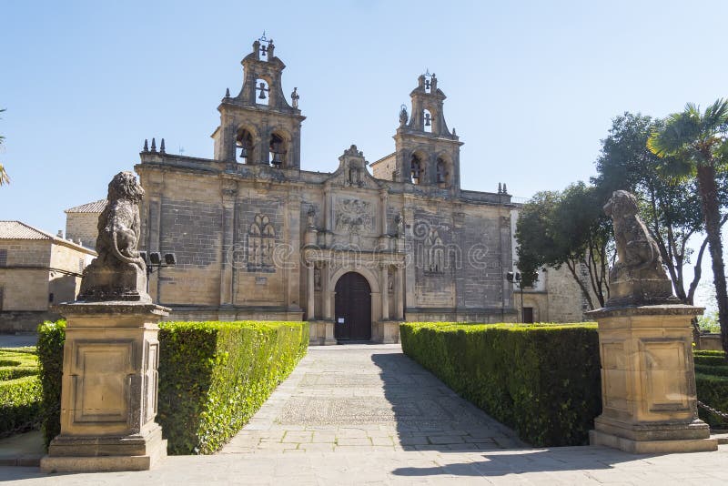 Collegiale Kerk van Santa Maria DE los Reales Alcazares, Ubeda, royalty-vrije stock fotografie Collegiale Kerk van Santa Maria DE los Reales Alcazares, Ubeda, royalty-vrije stock fotografie