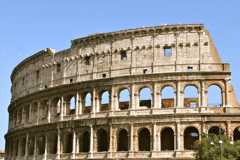 A popular landmark in Rome - the Colliseum