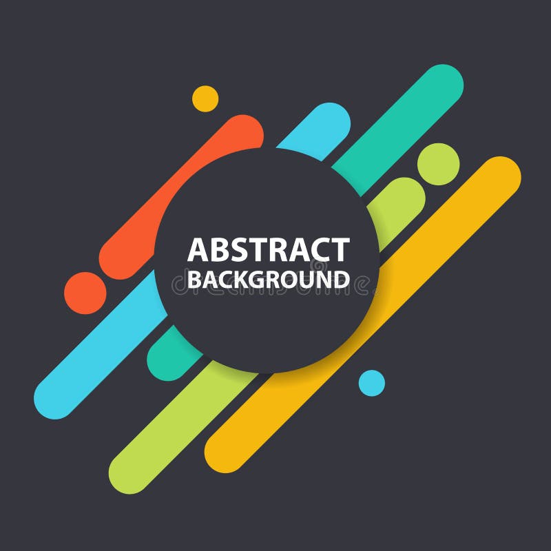Coloful circle background material design collection, geometric shape background template for website collection royalty free illustration