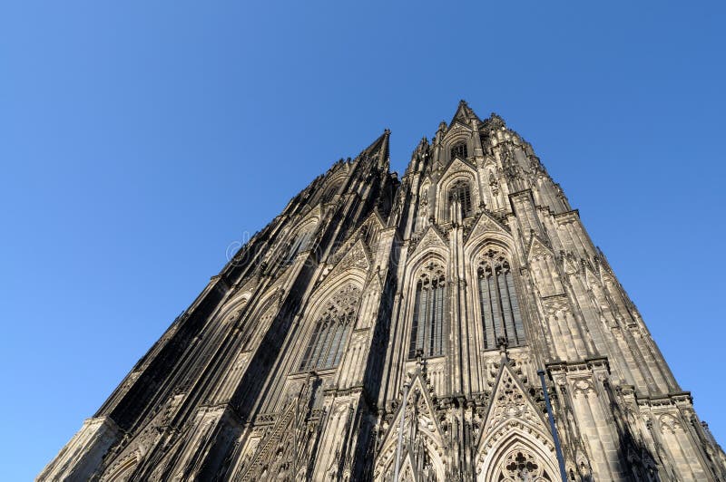 Cologne Cathedral at night stock image. Image of nighttime 76293671