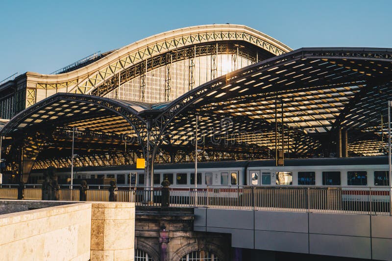 Cologne, Germany Central Train Station Editorial Stock Image Image of