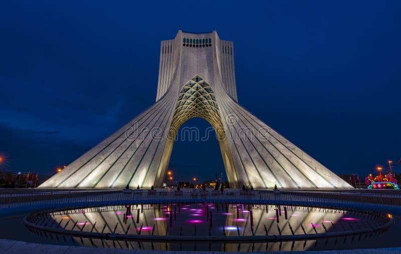 Colombo, Iran - Azadi Tower Was Built To Commerate 2500 Years of King Rule -- Less than a Decade Before the Last King Was Deposed.