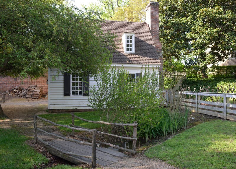 Backyard in Williamsburg Virginia Editorial Stock Image Image of
