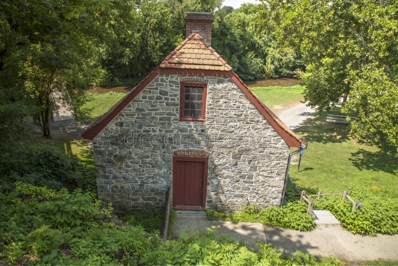 Colonial house stock image. Image of moravian, pennsylvania 58223895