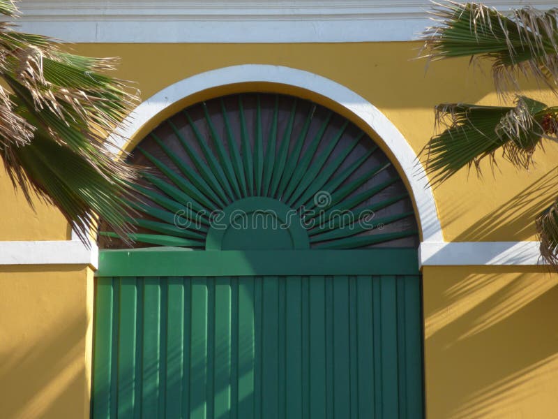 Colonial window door, Old San Juan stock photography Colonial window door, Old San Juan stock photography