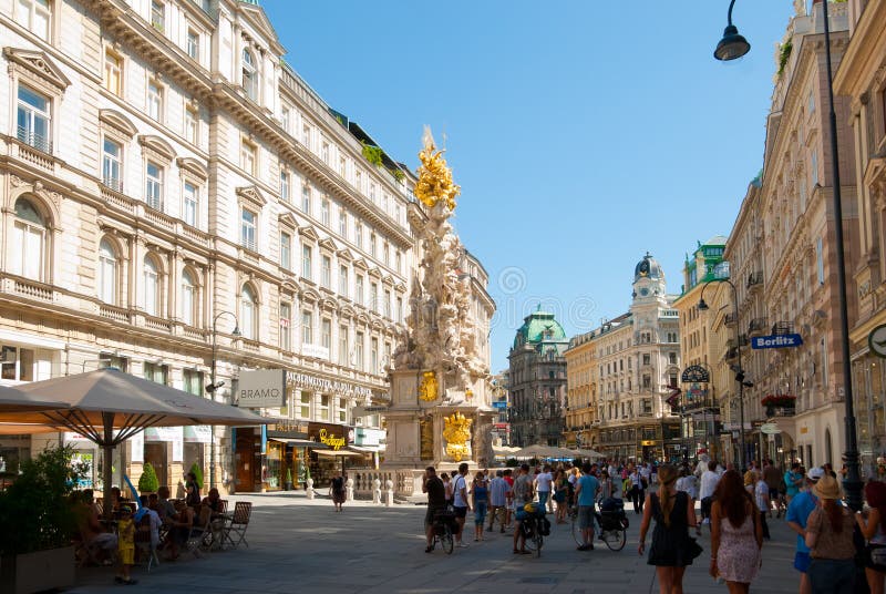 Colonna di peste a Vienna fotografia stock Colonna di peste a Vienna fotografia stock