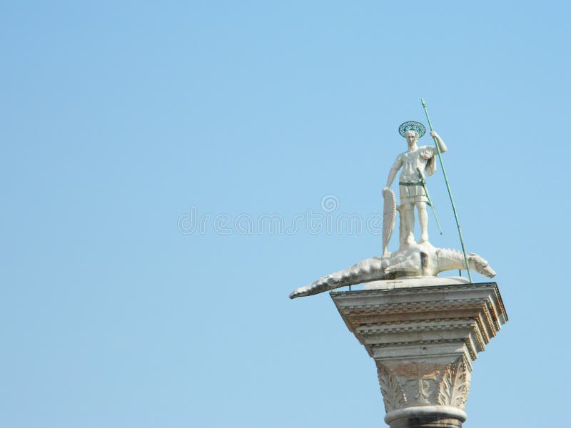 Colonne di San Marco e San Todaro lizenzfreie stockfotos Colonne di San Marco e San Todaro lizenzfreie stockfotos