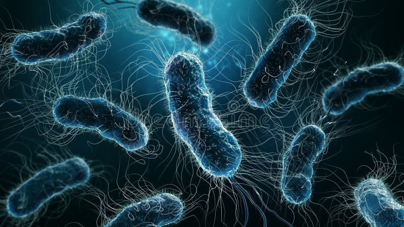 Colony of Bacteria Close-up 3D Rendering Illustration on Blue Background.  Microbiology, Medical, Biology, Science, Medicine, Stock Illustration -  Illustration of horizontal, digestive: 231491385