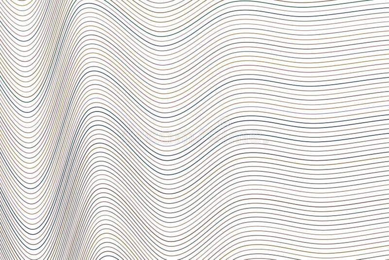 Color Abstract Line, Curve & Wave Geometric Pattern Generative Art ... Line Pattern Design