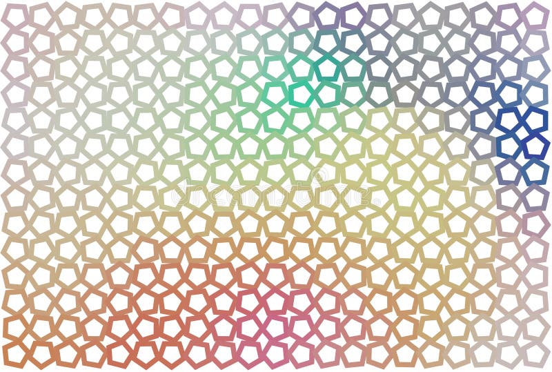 Download Color Abstract Pentagon Pattern Generative Art Background. Wallpaper, Shape, Design & Messy ...