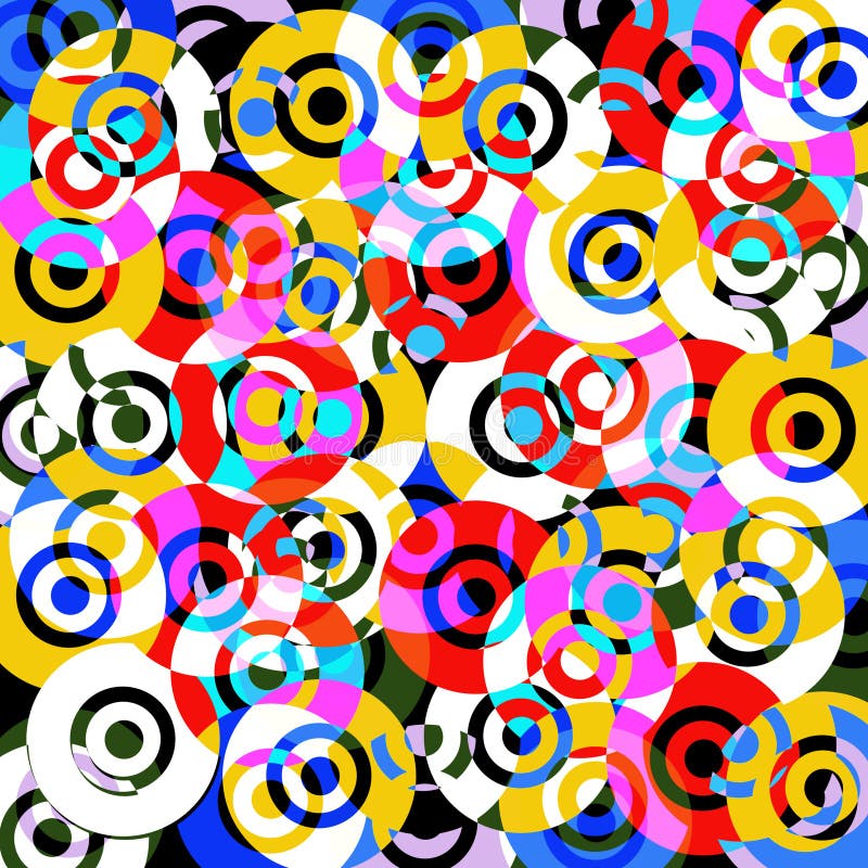 Color background with circles