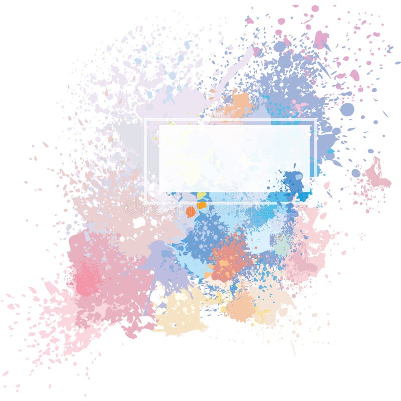 Color Background of Paint Splashes Stock Vector - Illustration of paint ...