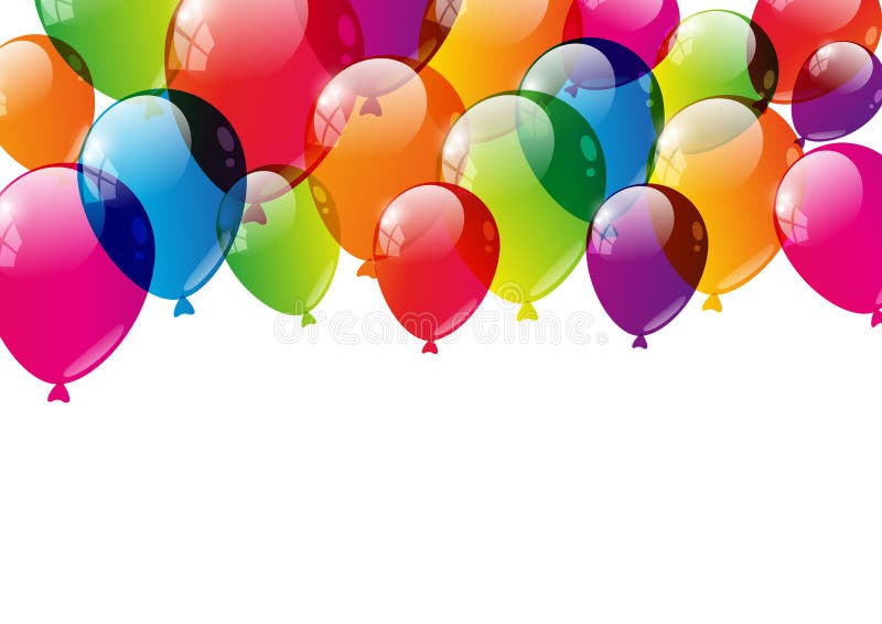 Color Balloons Background Stock Vector Illustration Of Bright