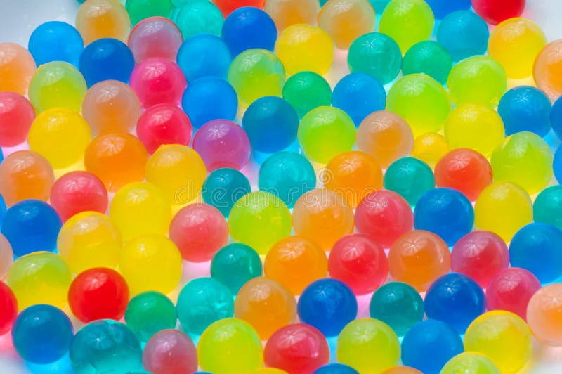 Color balls of polymer gel stock image. Image of object 86979651