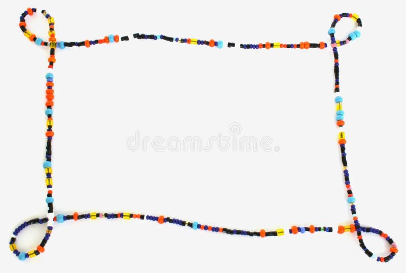 Color beads frame.