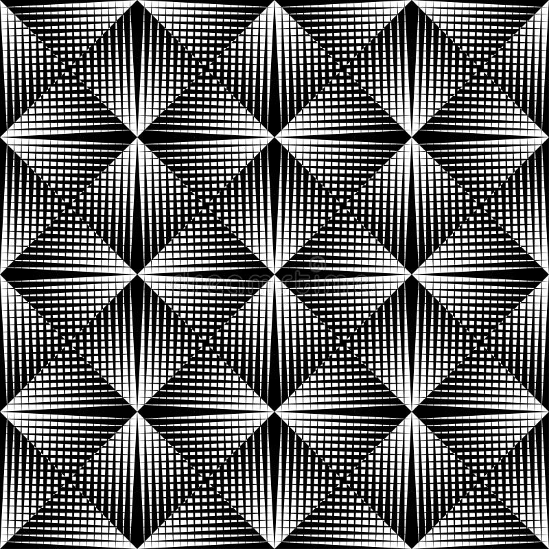 Color blanco y negro del modelo geométrico ilustración del vector Color blanco y negro del modelo geométrico ilustración del vector