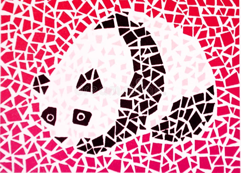 Color blind test - panda stock illustration. Illustration of elevate ...