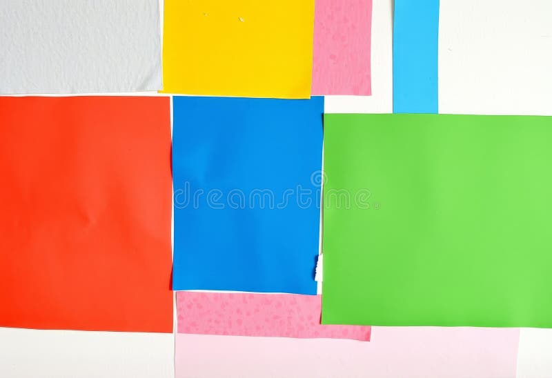 Color Blocking Using blocks of color to divide the collage and c