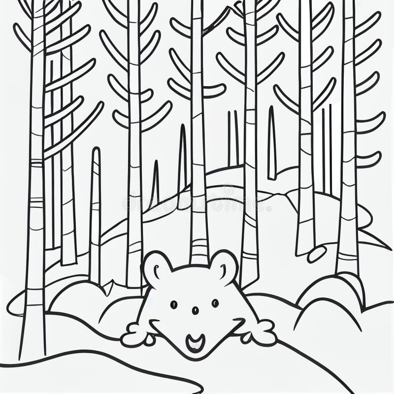 Coloring Doodle and Colorbook, Blank and Color Stock Illustration