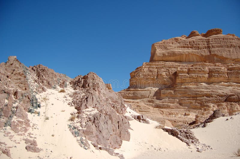 Color canyon in Egypt royalty free stock images Color canyon in Egypt royalty free stock images