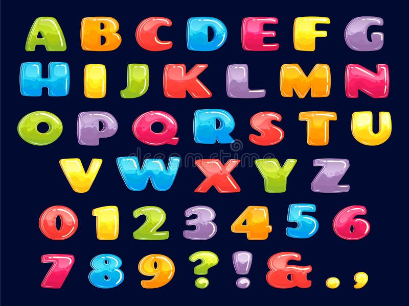 Free Printable Cartoon Letters Alphabet  Cartoon letters, Lettering  alphabet, Letter set