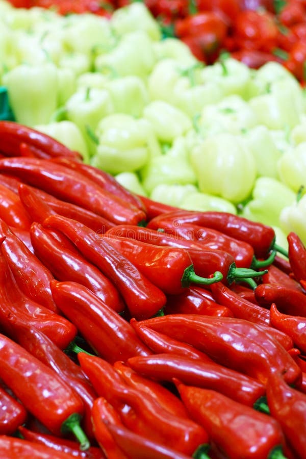 Color cayenne in grocery stock image. Image of organic 14382083