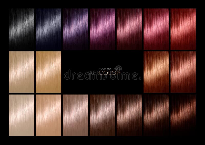 Color Chart for Hair Dye. Tints. Hair Color Palette with a Range Stock Image - Image of palette, concept: 112843153 Color Chart for Hair Dye. Tints. Hair Color Palette with a Range Stock Image - Image of palette, concept: 112843153