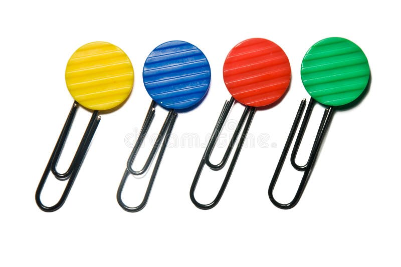 Color clips royalty free stock photo
