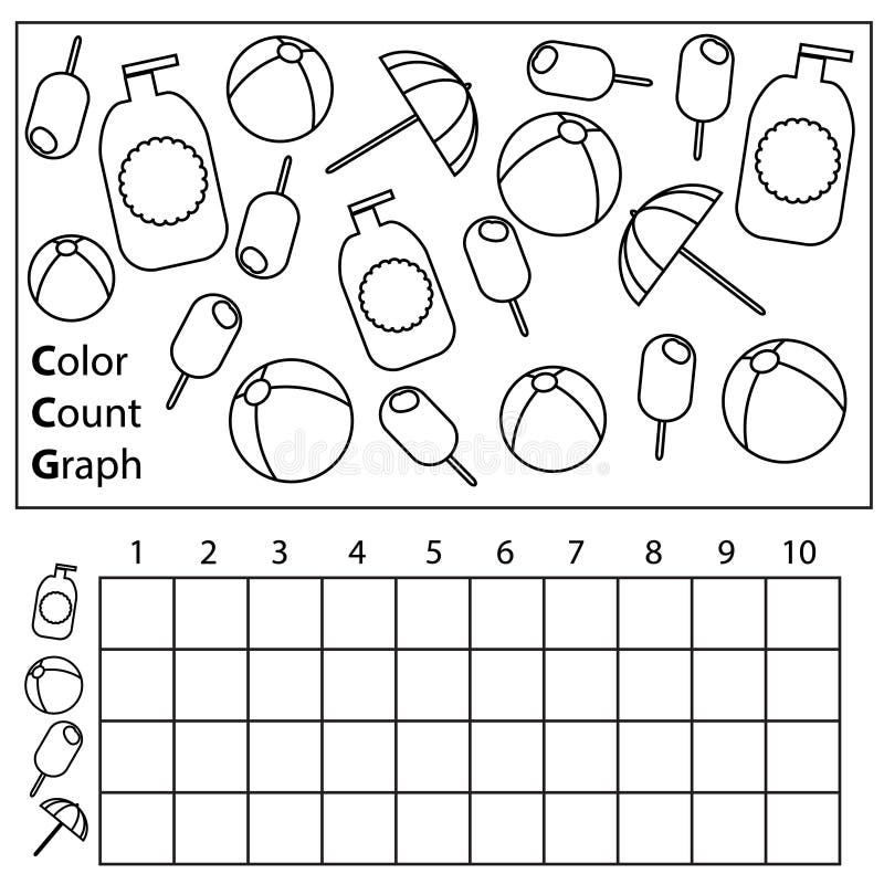 color count and graph educational children game