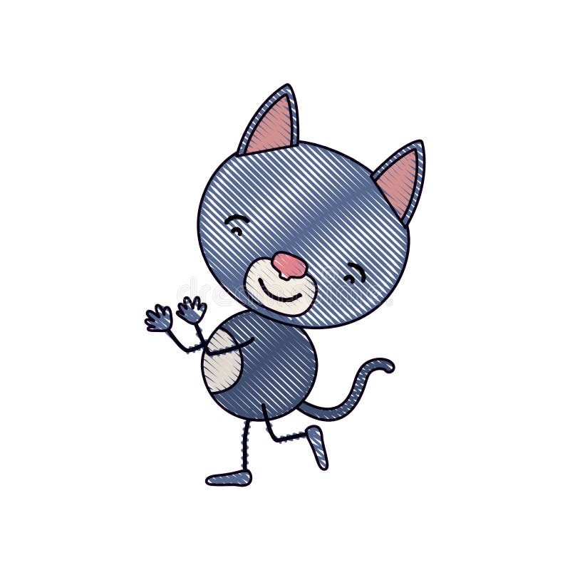 You Feel Sad Dance Doodle Vector Illustration Cute Dancing Cat Stock Vector  by ©SlyBrowney 198350862