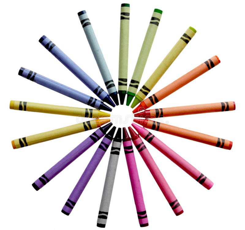 Color Crayons stock image. Image of pattern, rainbow, colorful 6213013