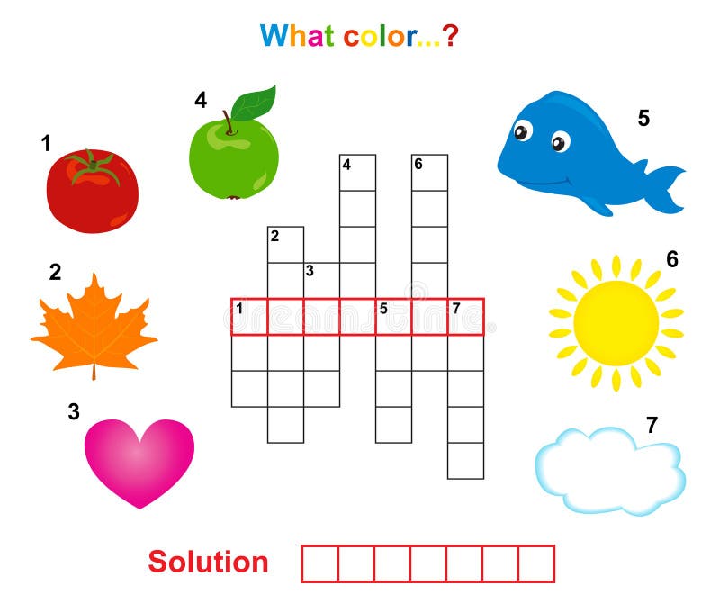 Color Crossword Stock Image Image: 23376181