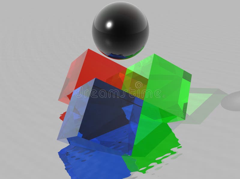 Color cubes and sphere