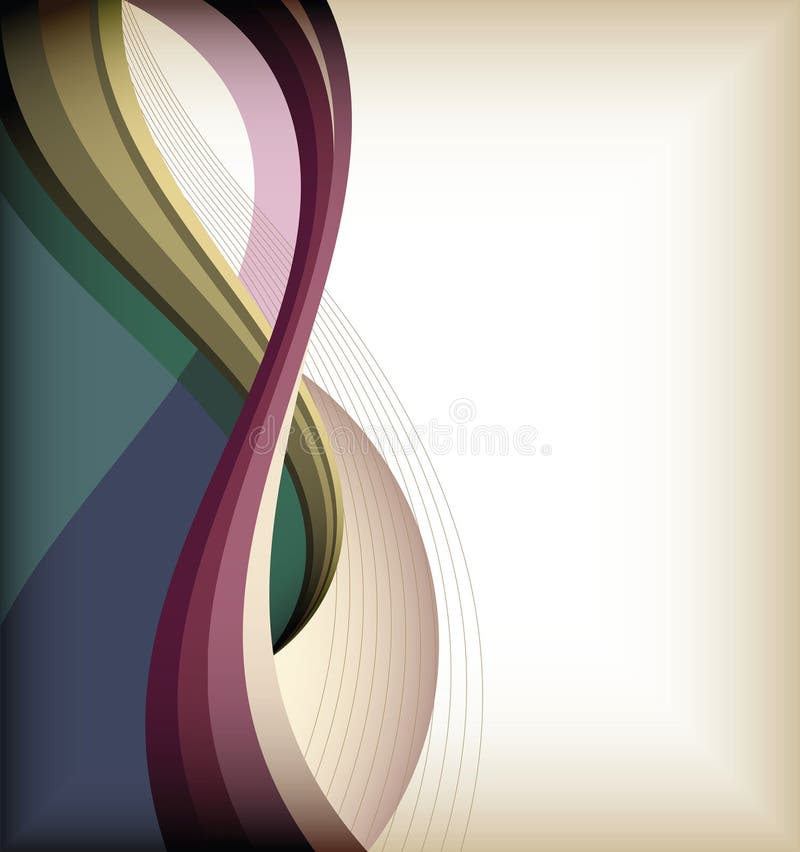 Color curve lines background