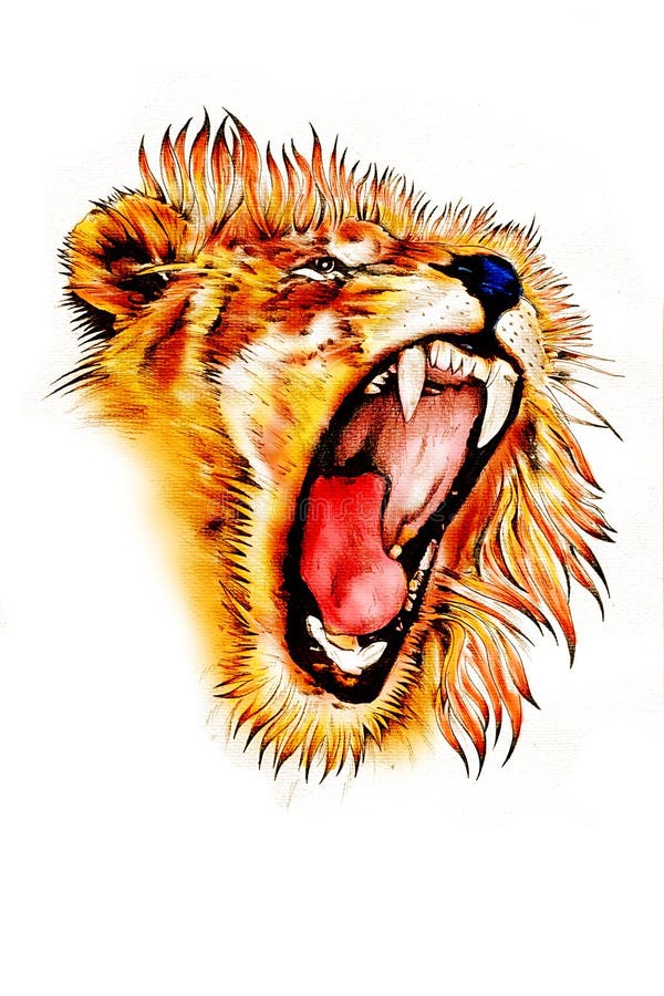 Color Del Ejemplo Del Arte Del León Stock de ilustración - Ilustración de peligro, icono: 39944031 Color Del Ejemplo Del Arte Del León Stock de ilustración - Ilustración de peligro, icono: 39944031
