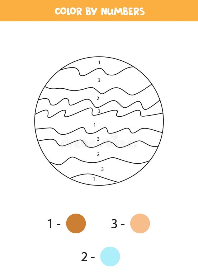 Esquema De Sistema Solar De Color. Hoja De Colores Para Niños. Ilustración  del Vector - Ilustración de libro, tierra: 209562770