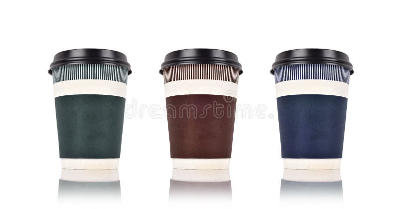 Color disposable coffee cups