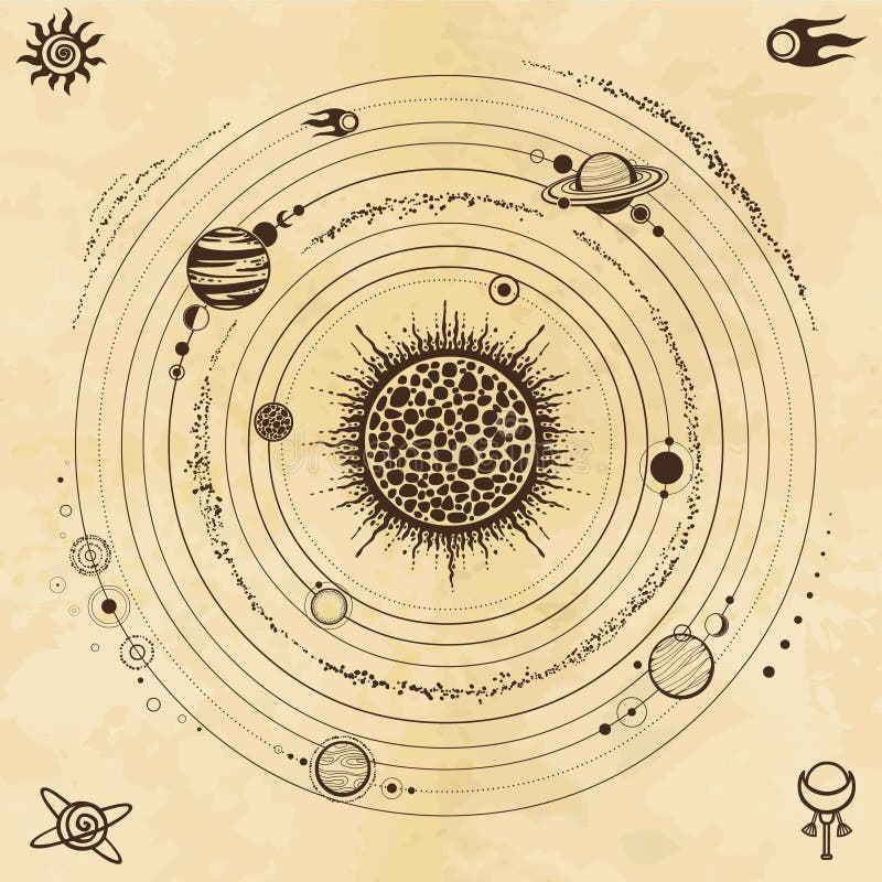 Doodle Sketch Illustration Of The Planets Of The Solar System Royalty Free  SVG, Cliparts, Vectors, and Stock Illustration. Image 145382635.