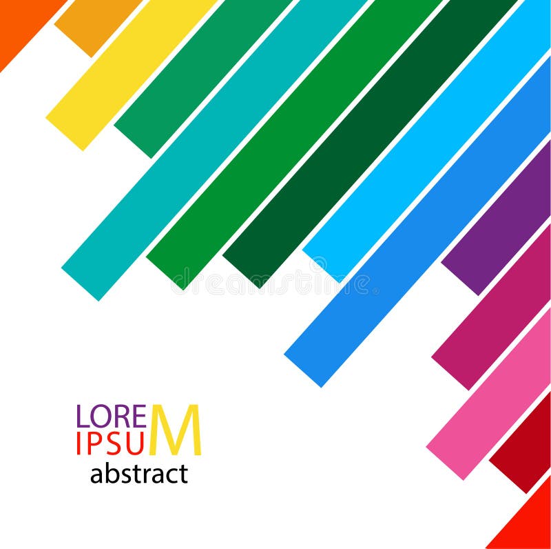 Color dynamic lines. Light Cover with empty place for text. stock illustration